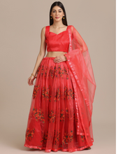 Embroidered Lehenga Choli Set with Dupatta