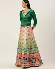 Printed Semi Stitched Lehenga & Unstitched