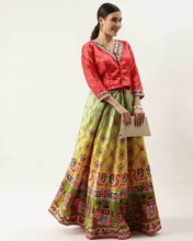 Printed Semi-Stitched Lehenga & Unstitched