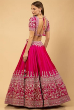 Embroidered Semi Stitched Lehenga Choli  (Pink)