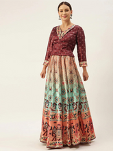 Printed Semi-Stitched Lehenga & Unstitched Blouse With Dupatta