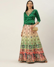 Printed Semi Stitched Lehenga & Unstitched