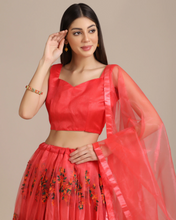 Embroidered Lehenga Choli Set with Dupatta