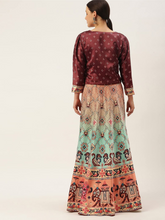 Printed Semi-Stitched Lehenga & Unstitched Blouse With Dupatta