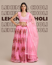 Leaf Print Lehenga Choli Set with Dupatta