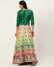 Printed Semi Stitched Lehenga & Unstitched