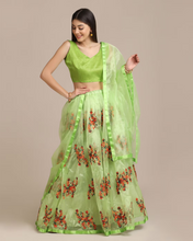 Floral Embroidered Lehenga Choli Set with Dupatta